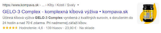 Produkt Gelo-3 Complex od Kompava pre kĺbovú výživu