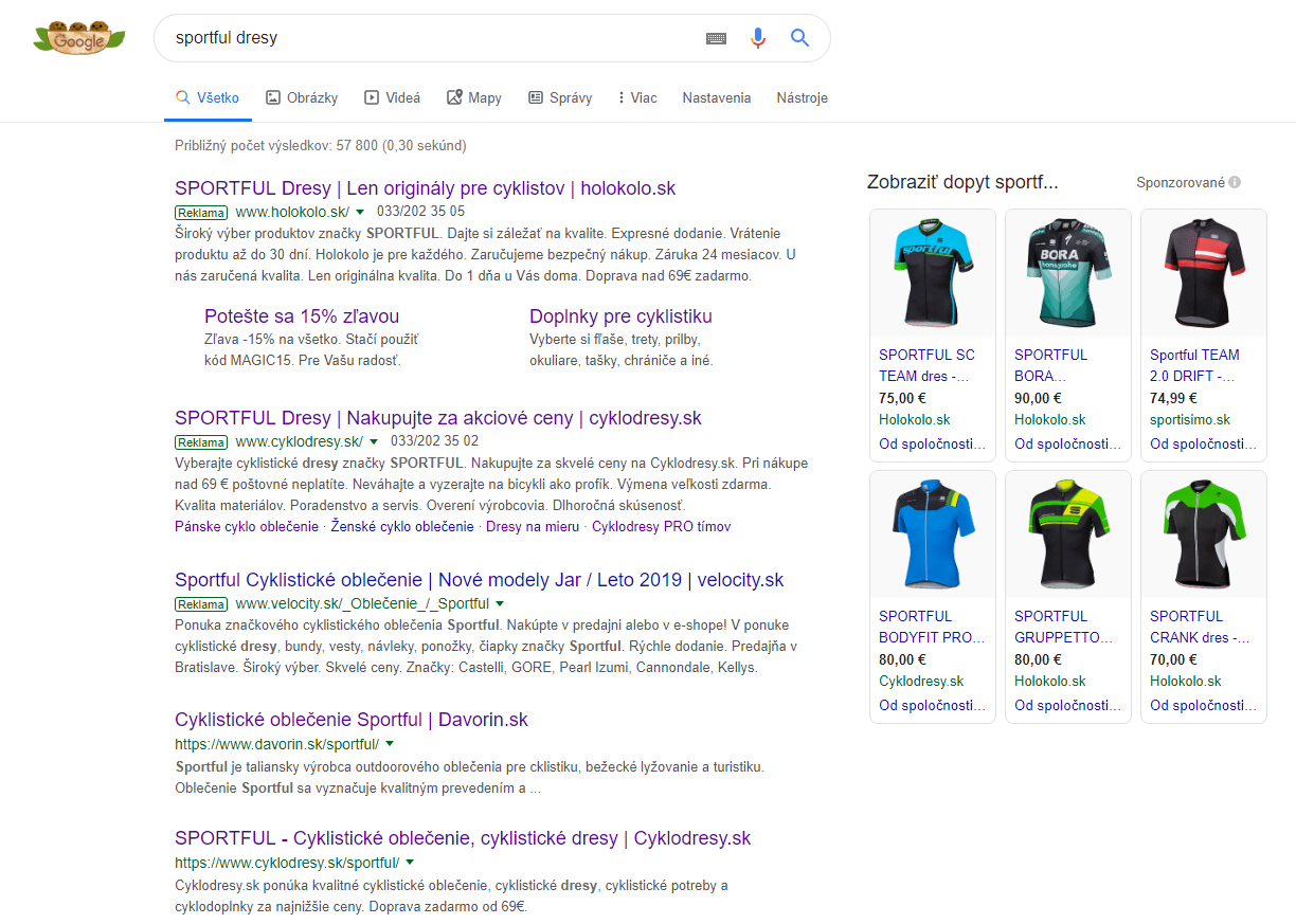 Reklama na google_Google shopping_Slovensko