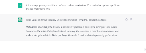 Ukážka titulku a meta popisu pre dámske zimné topánky Snowshoe Paradise