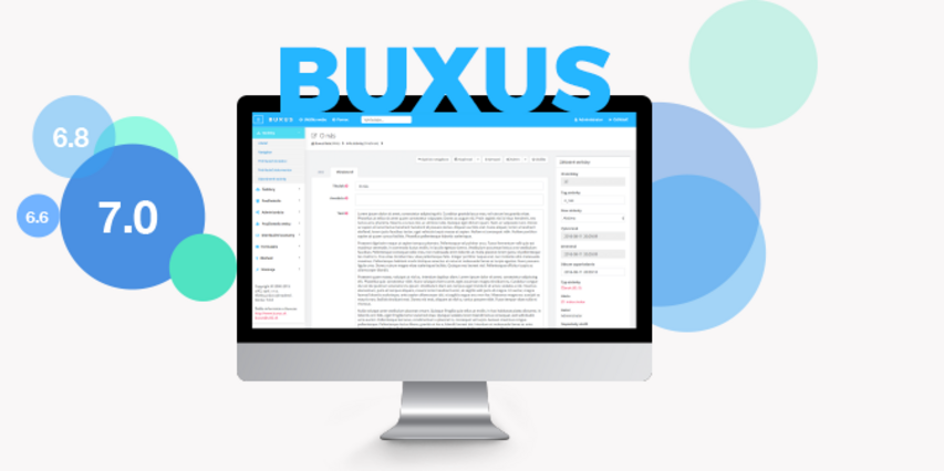 Predstavenie BUXUSu 7.0  - prvá časť: rýchlejší rozvoj + nový dizajn