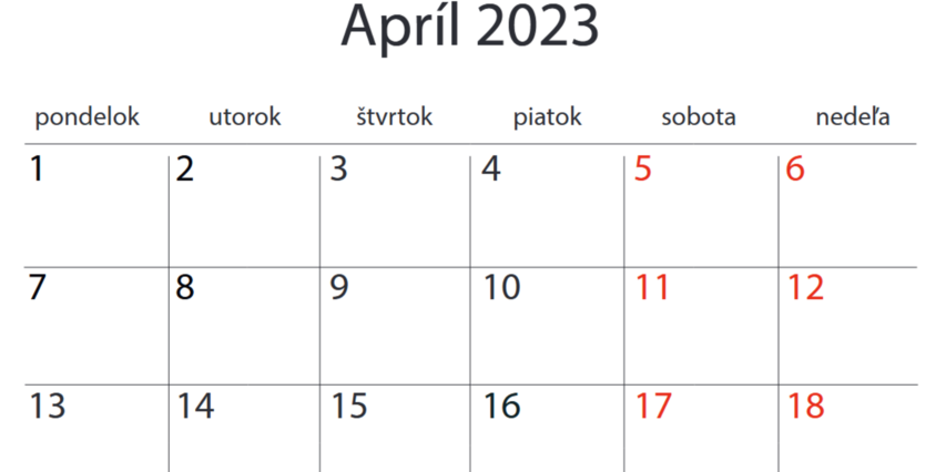 Nový pravidelný kalendár so šesťdňovým týždňom