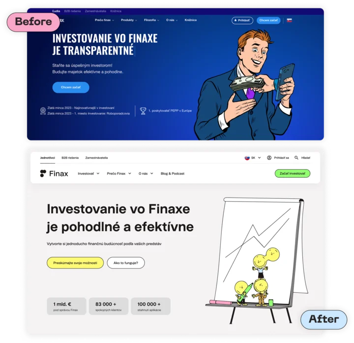 Konverzné cesty na Finax
