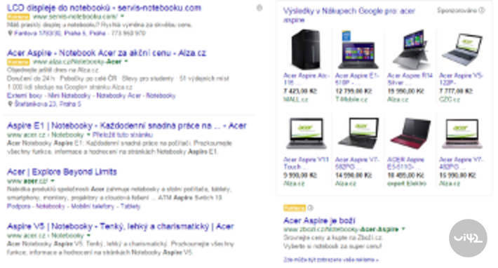 Výsledky vyhľadávania pre Acer Aspire na Google